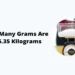 how many grams are in 6.35 kilograms