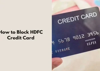 how to block HDFC credit card