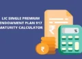 lic plan 917 maturity calculator